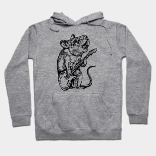 SEEMBO Mouse Playing Guitar Guitarist Musician Music Band Hoodie